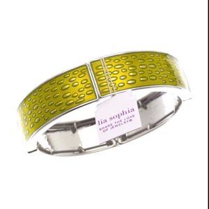 Lia Sophia lime and silver bracelet